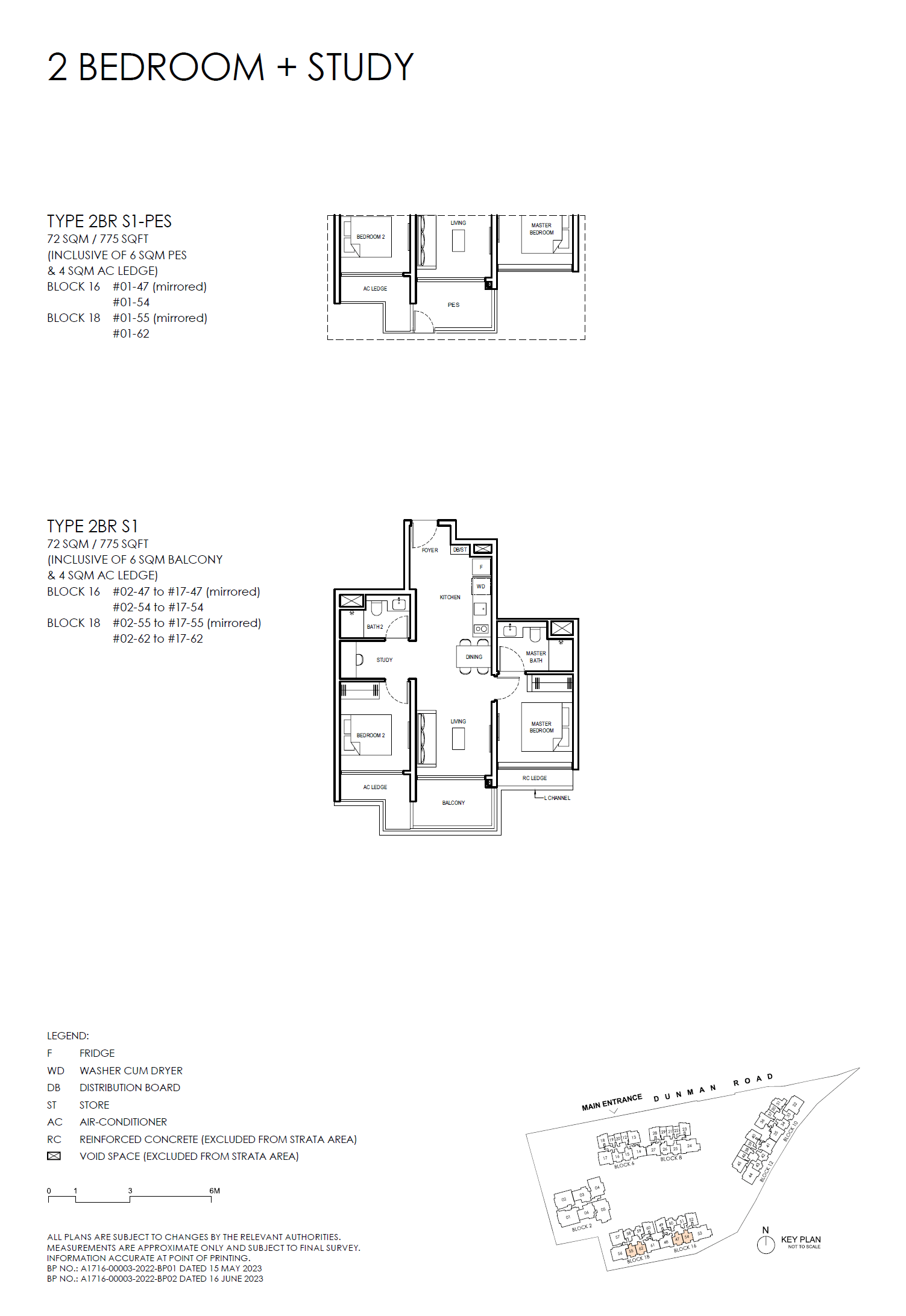 2BR S1 floor plan